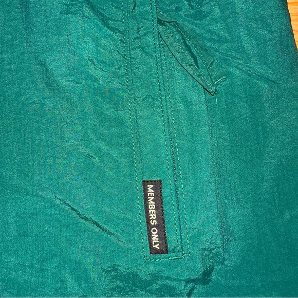 Vintage Hooded Members Only Jacket Men's Green Size Large - Picture 7 of 8